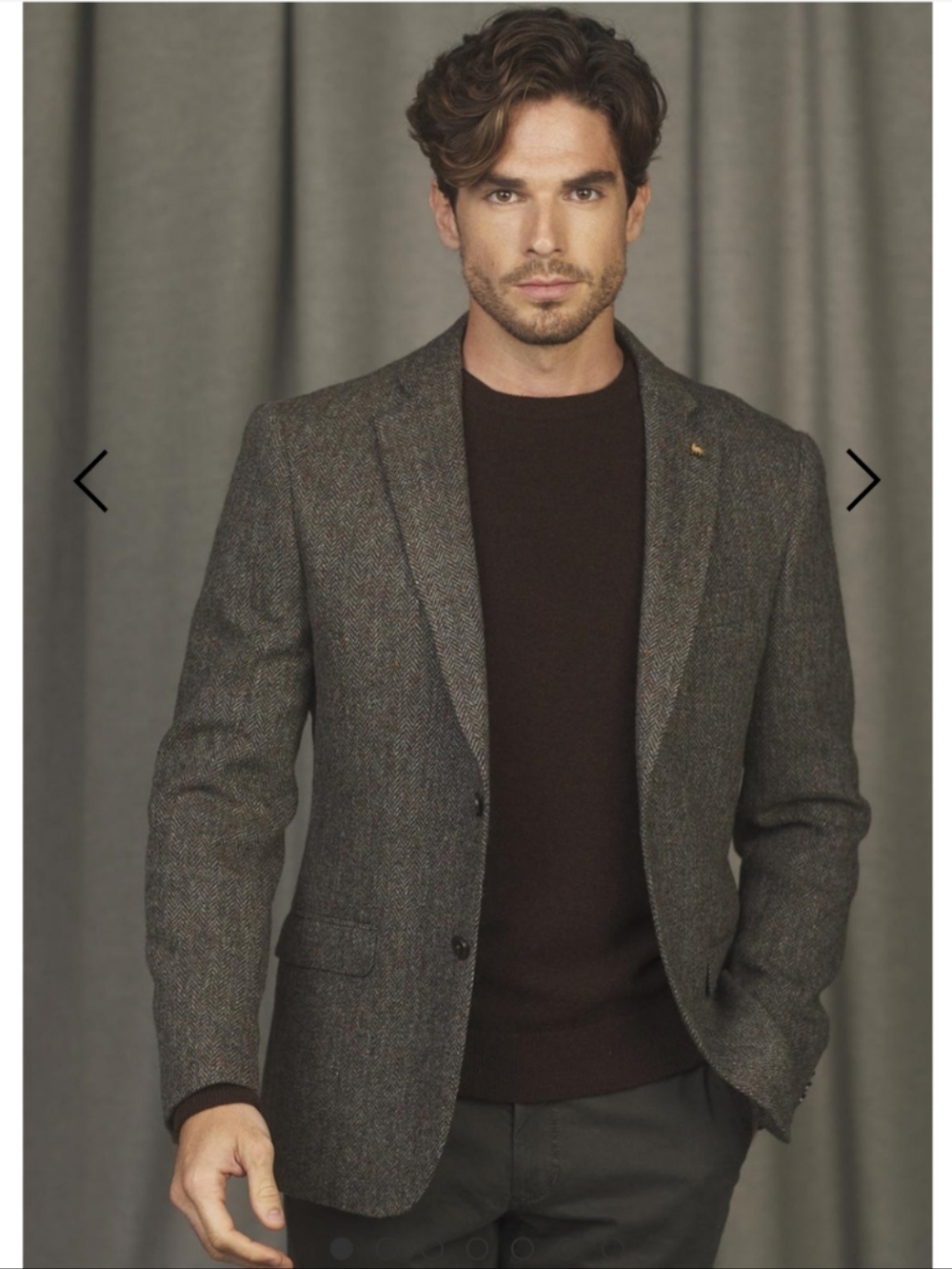 Magee Donegal Wool Tweed Herringbone Blazer Sportcoat Multi Color